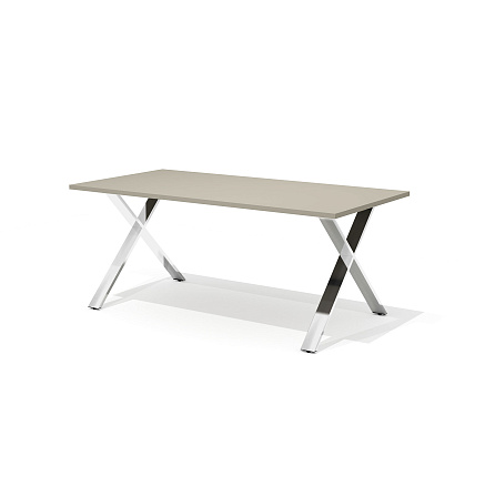 KVS-180k Cтол на металлическом каркасе 180x90x75 Kvins Slim Fenix 0718 кубанит