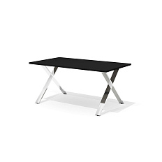 KVS-160k Cтол на металлическом каркасе 160x90x75 Kvins Slim Fenix 0720 черный
