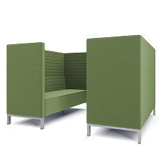 Руссо-3.3Т Переговорная 6-мест. 220x188x134 см микрошенилл Lounge 25 трава