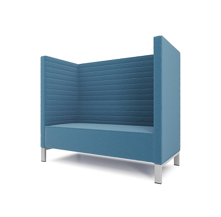 Руссо-2.2Т  Диван 2-мест. 158x73x134 см микрошенилл Lounge 21 море