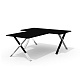 KVS-180k+KVS-8K Cтол руководителя с брифингом на м/к 180x210x75 Квинс Слим / Kvins Slim черный/полир
