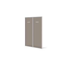 БНД-02.2 Двери средние стеклянные 88x2,2x121,2 см, Бонд стекло тонированное бронза