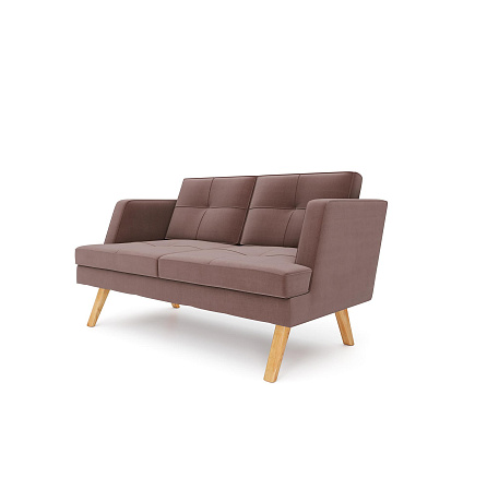 Свифт-2 Диван 2-х местный 141х82х85 микрошенилл Lounge 09 кофе