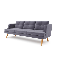 Свифт-3 Диван 3-х местный 201х82х85 микрошенилл Lounge 14 асфальт