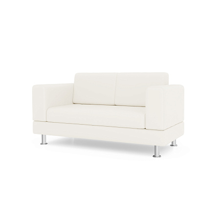 Сити-2 Диван 2-мест. 151x77x80 см Boom ice белый