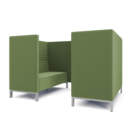 Руссо-2.3Т Переговорная 4-мест. 220x158x134 см микрошенилл Lounge 25 трава