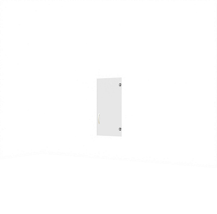 А-02.1 Дверь низкая стеклянная 39x0,5x77 см, Агат стекло прозрачное ясень/палдао