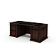 Dan-201.2 Стол руководителя 201x91x78 Dante орех бреннерский/орех темный