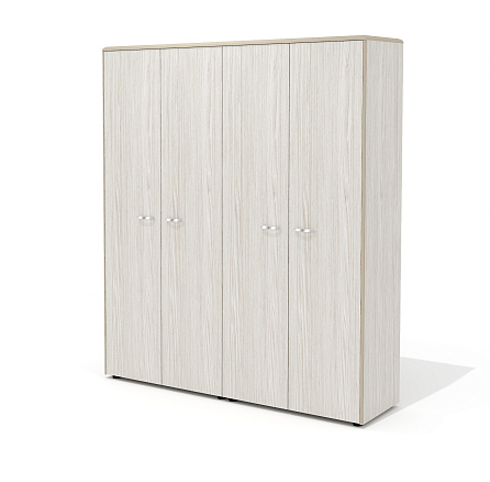 Nt-45*2+NT-54+NT-63 Шкаф для документов высокий 179,4х48,4х206,8 Ньютон дуб серебристый шпон (Италия