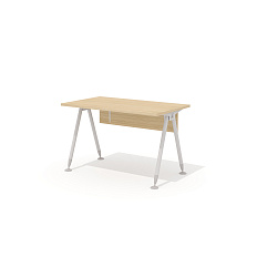 GM-101 + G-85 Прямой стол на металлическом каркасе Гамма дуб Виченца / беж