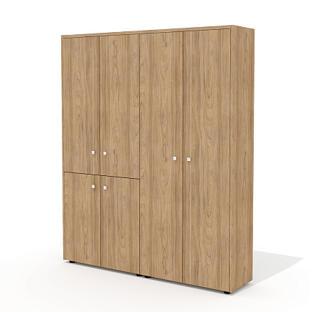 Шкаф для документов (комплектация 38) 163,6х37х200,8 Рио Директ / Rio Direct вяз швейцарский/беж