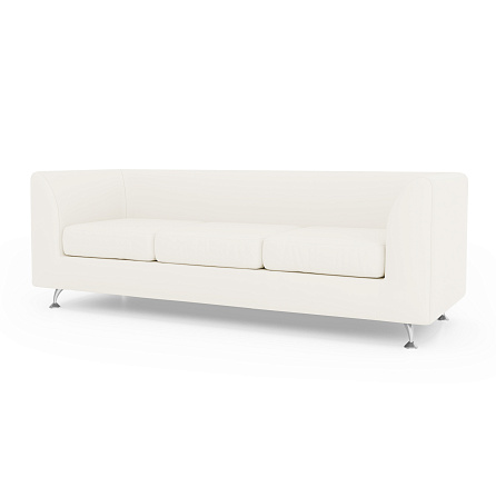Ева-3 Диван 3-мест. 202x77x70 см Boom ice белый