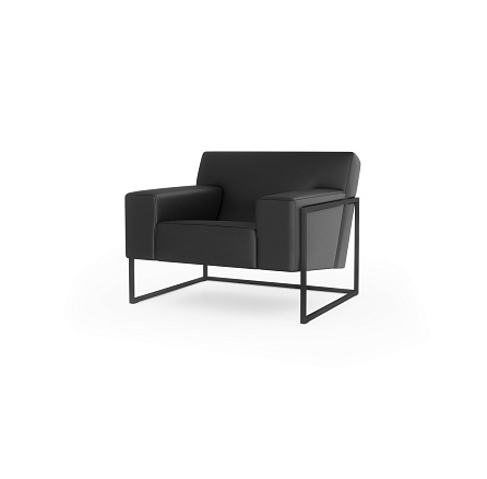 Рэй-1 Кресло 1-мест. 93х87х76 см Boom midnight черный