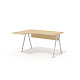 GM-105L + G-86 Эргономичный стол на металлокаркасе левый Гамма дуб Виченца / беж