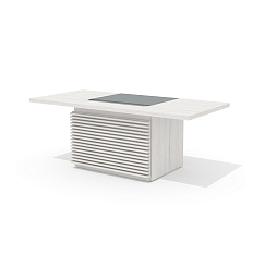 TS-200 + TS-100.2 Стол руководителя с траверсом Time.S дуб Эльза