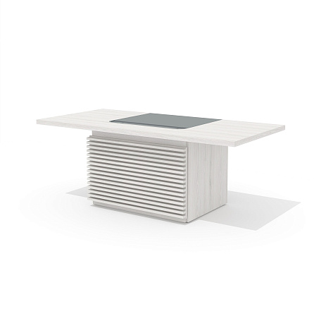 TS-200 + TS-100.2 Стол руководителя с траверсом Time.S дуб Эльза