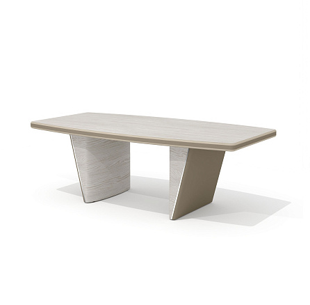 NT-220 Стол для переговоров 220x110x74 New.Tone дуб серебристый шпон (Италия) /стоун/1019