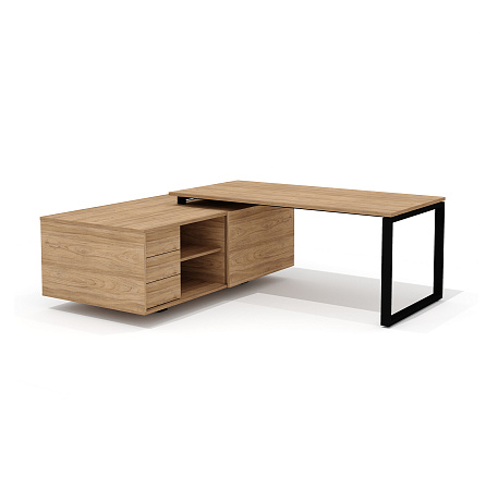 RD-180.1 + RD 38 L Стол руководителя левый Рио Директ швейцарский вяз