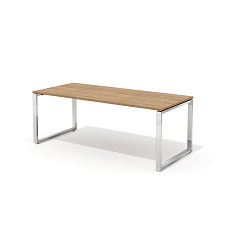 RD-200S Стол руководителя 200x90x75 Рио Директ / Rio Direct вяз швейцарский/металл полированная стал