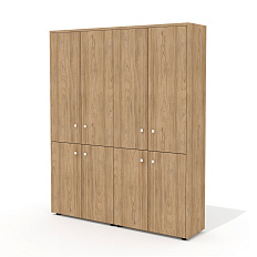 Шкаф для документов (комплектация 36) 163,6х37х200,8 Рио Директ / Rio Direct вяз швейцарский/беж