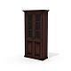 Dan-47 Шкаф  109,6x49x209 Dante орех бреннерский/орех темный