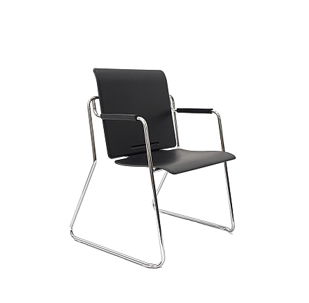 RT-883P Кресло пластик, ANJI RONGTAI FURNITURE FACTORY обивка черный