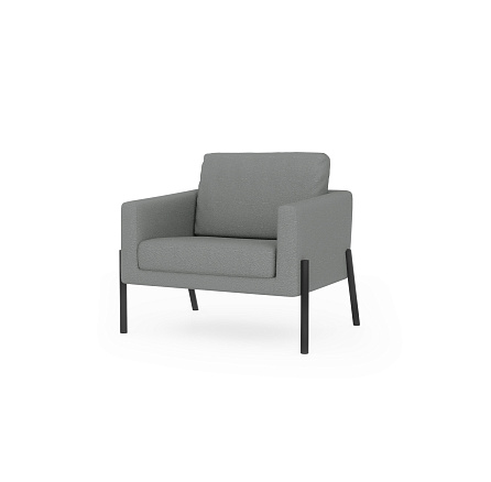 Харди-1 Кресло 1-мест. 89х78х83 см букле Clarins 995 темно-серый