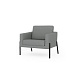 Харди-1 Кресло 1-мест. 89х78х83 см букле Clarins 995 темно-серый