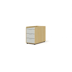 REM-32 Тумба опорная 43x78x65 Remo серый софт/дуб Сорано
