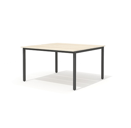 WM-3*2+WM-3-02 Стол сдвоенный на м/к 135х133х77 Ворк/Work дуб Сонома светлый/графит