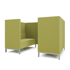 Руссо-2.3Т Переговорная 4-мест. 220x158x134 см микрошенилл Lounge 24 яблоко