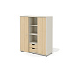 G-64NJ Шкаф-купе 124x42,4x147 Гамма / Gamma дуб Виченца/беж