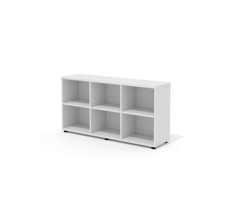 R-80 Стеллаж 143x38x75 Rio Base белый