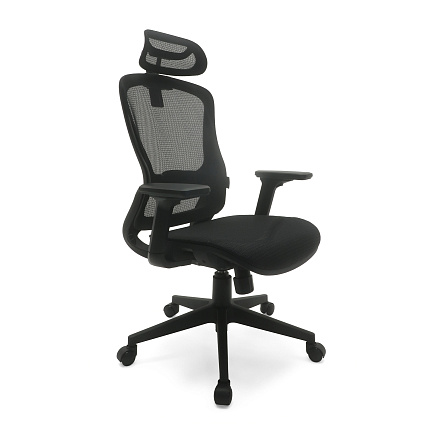 RT-2072-1 Кресло сетка, крестовина нейлон, механизм NG012D обивка черный