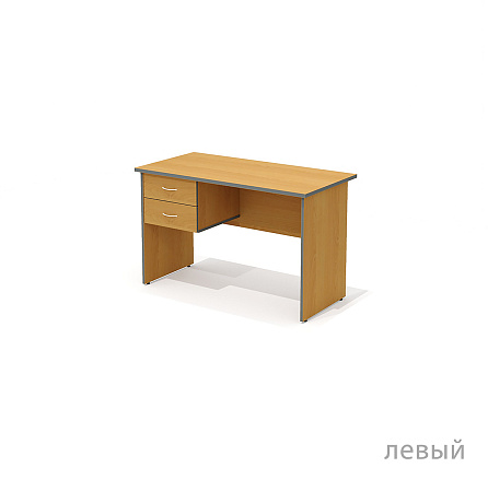 А-62 Стол прямой с тумбой 120x60x75 Агат ольха N